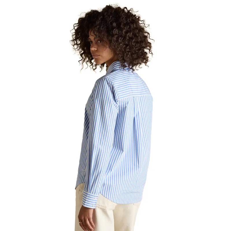 Joules Poplin Womens Classic Fit Shirt - Blue-1
