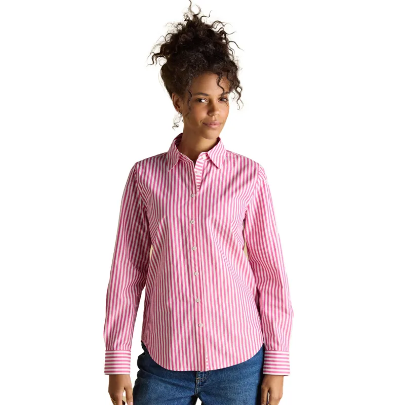 Joules Poplin Womens Classic Fit Shirt - Pink