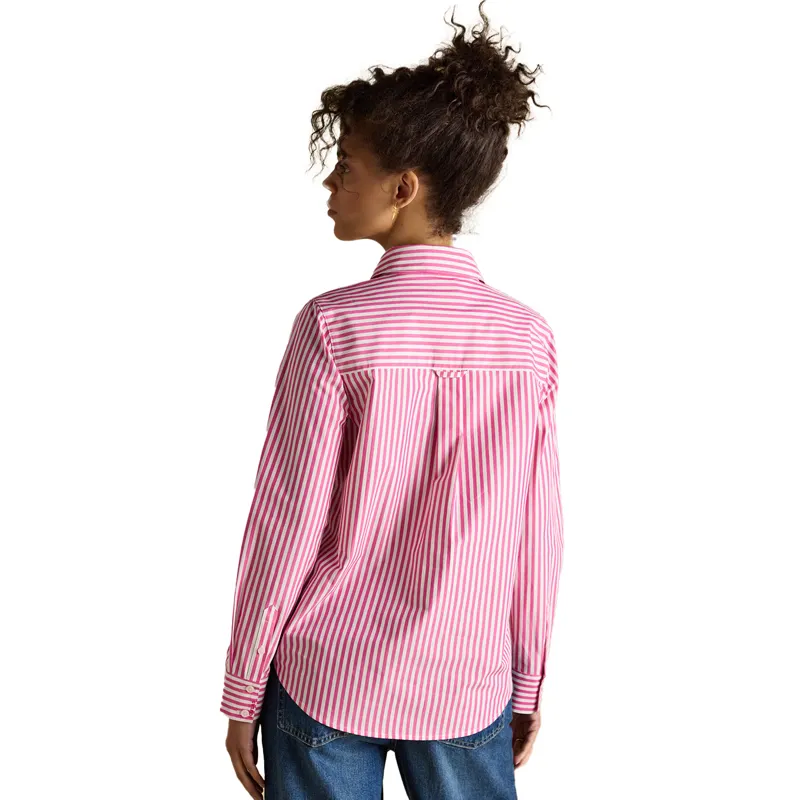 Joules Poplin Womens Classic Fit Shirt - Pink-1