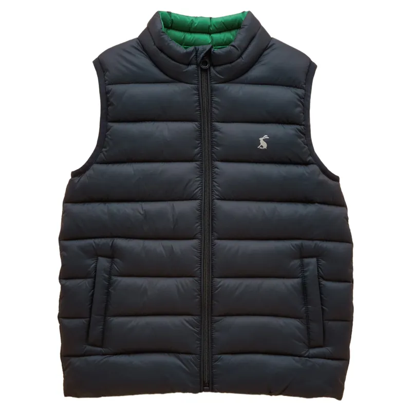 Joules Crofton Junior Boys Gilet - Navy/Green