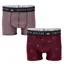 Joules Crown Mens Boxers 2 Pack - Burgundy/Red