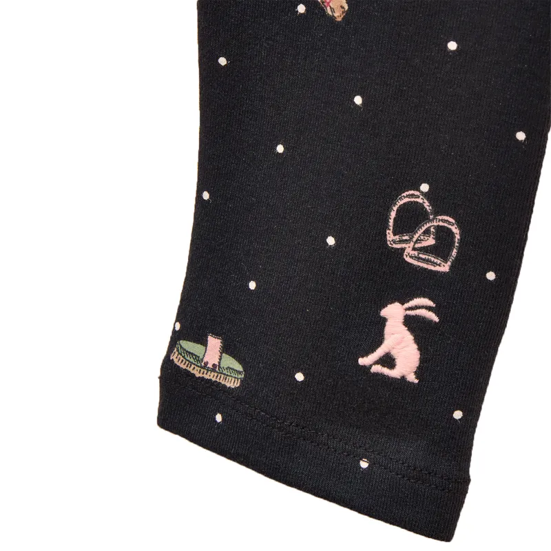 Joules Dee Dee Junior Leggings - Navy/Tictac Horse-3