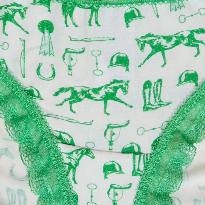 Joules Equestrian Womens Knickers - Green-2