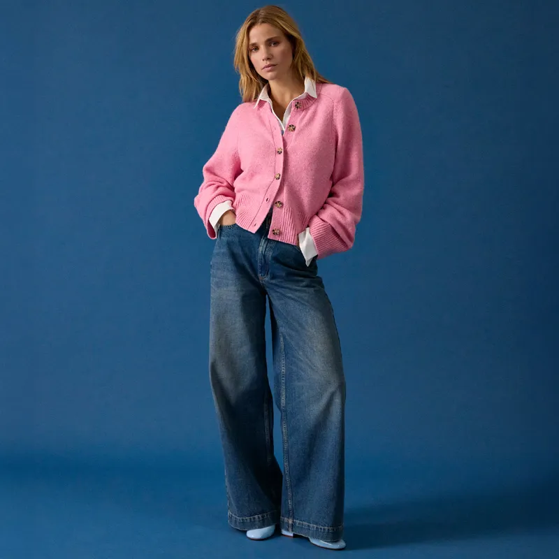 Joules Esme Womens Knit Cardigan - Pink-4