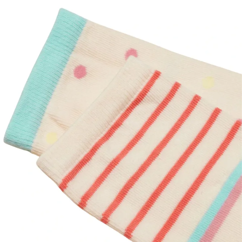 Joules Everyday Womens Socks 2 Pack - Multi/Ecru-1