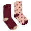 Joules Everyday Womens Socks 2 Pack - Pink Horse/Berry Horse