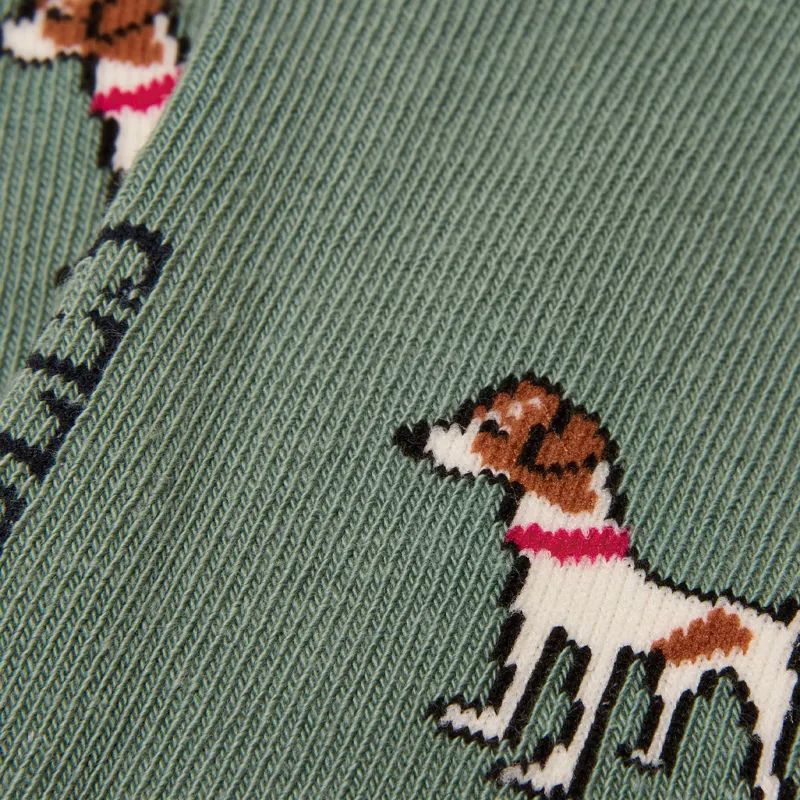 Joules Womens Everyday Socks 2 Pack - Green/Blue-2