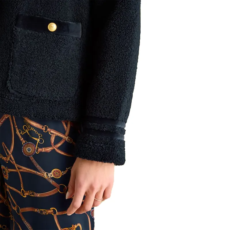 Joules Fleur Womens Fleece Jacket - Navy-5