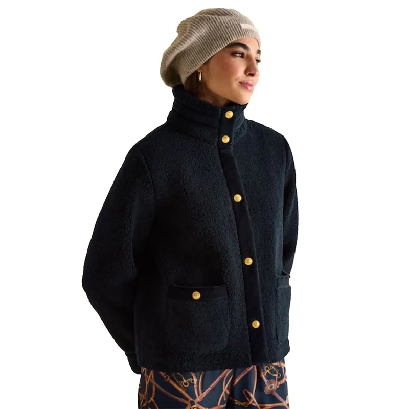 Joules Fleur Womens Fleece Jacket - Navy-3
