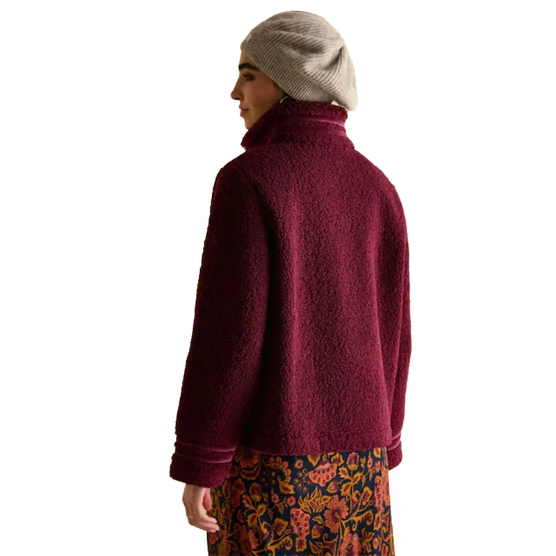 Joules Fleur Womens Fleece Jacket - Red-4