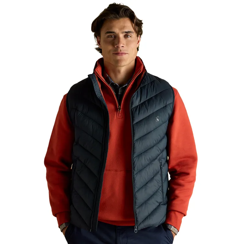 Joules Garrett Mens Gilet - Navy-2