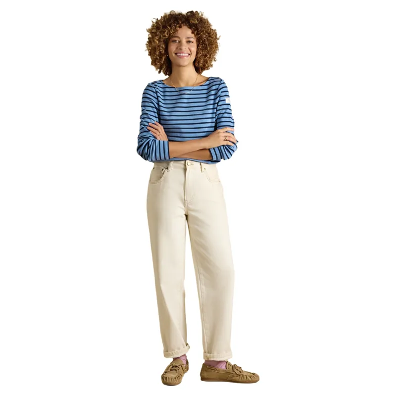 Joules Harbour Womens Long Sleeve Top - Blue Marl-5