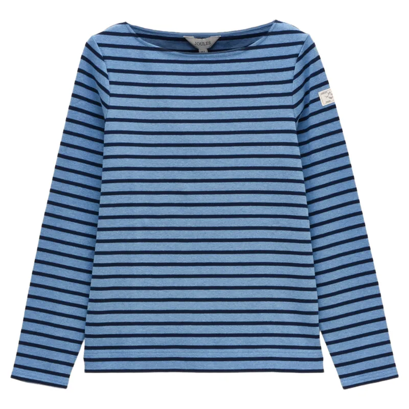 Joules Harbour Womens Long Sleeve Top - Blue Marl-2