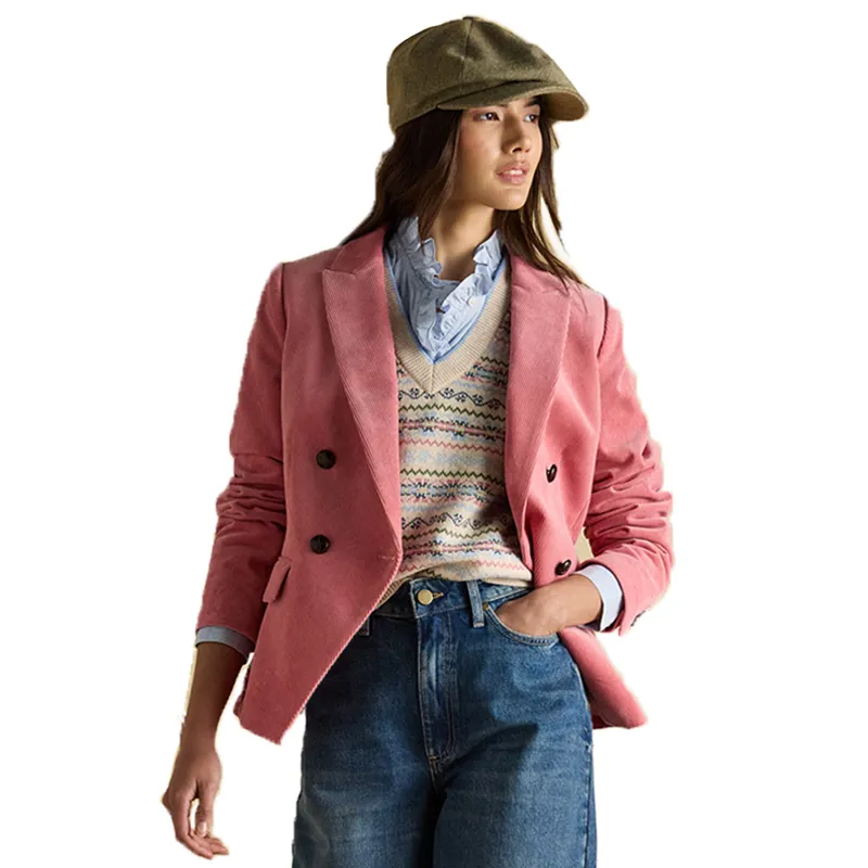 Joules Harrogate Womens Check Baker Boy Hat - Green-2