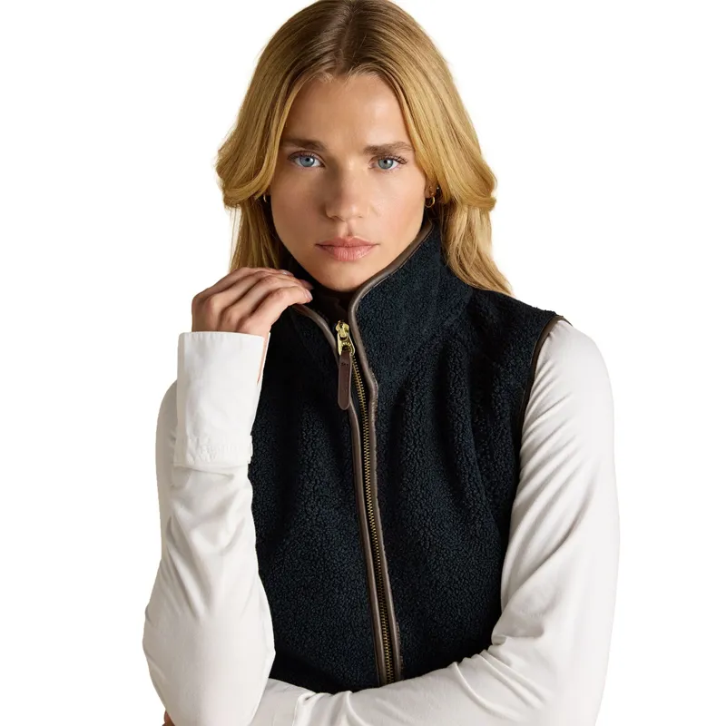 Joules Heritage Womens Borg Fleece Gilet - Navy-6