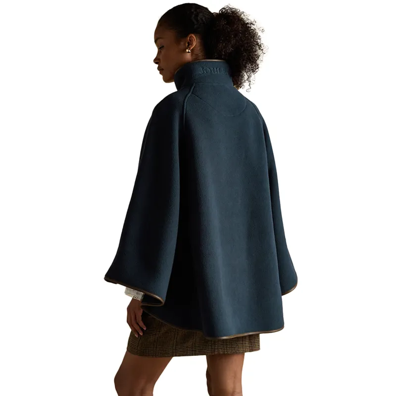 Joules Heritage Polar Fleece Womens Longline Cape - Navy-2
