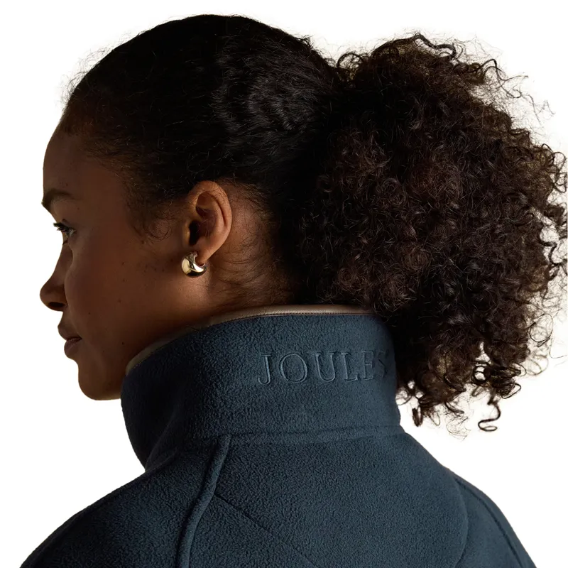 Joules Heritage Polar Fleece Womens Longline Cape - Navy-10