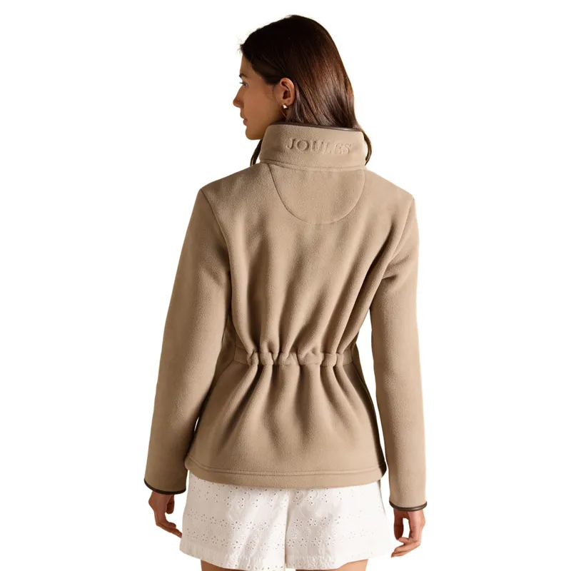 Joules Heritage Womens Full Zip Long Sleeve Fleece - Mink Brown-2