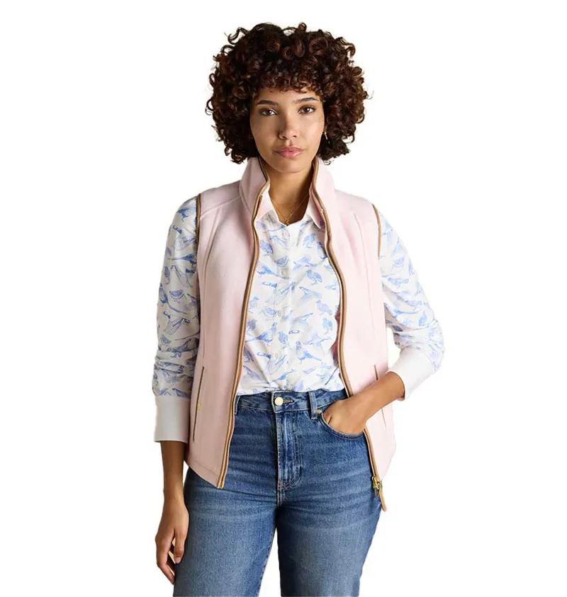 Joules Heritage Womens Fleece Gilet - Pink-3