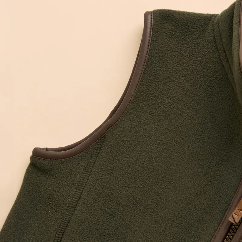 Joules Heritage Junior Fleece Gilet - Dark Green-3