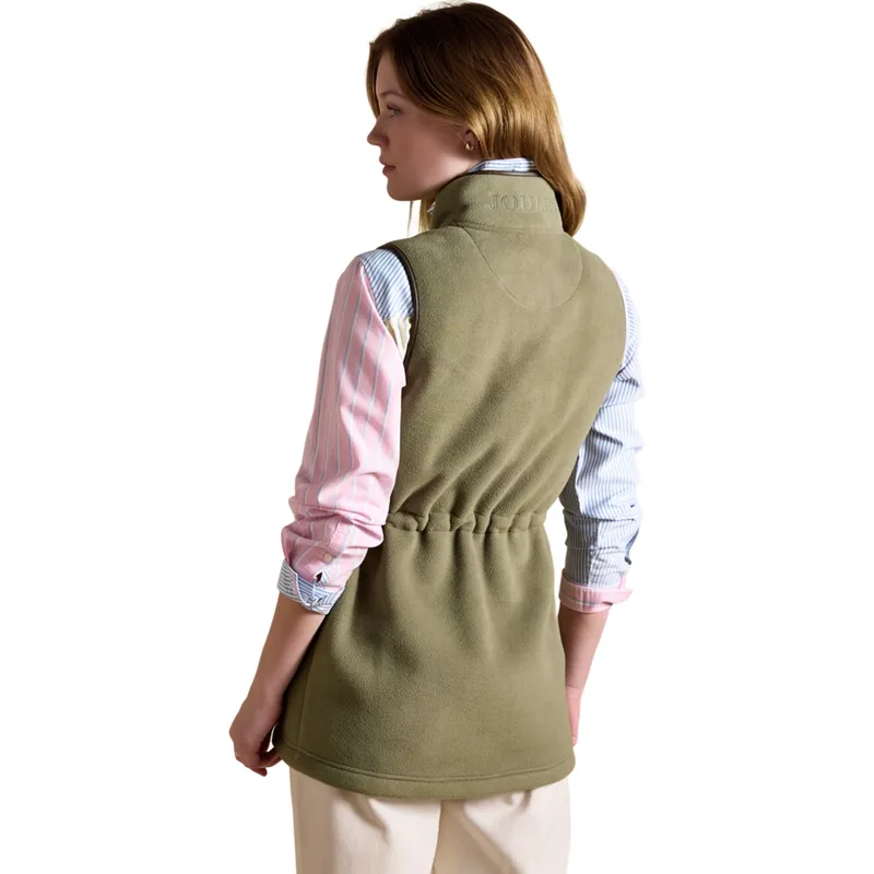 Joules Heritage Womens Longline Fleece Gilet - Light Green-1