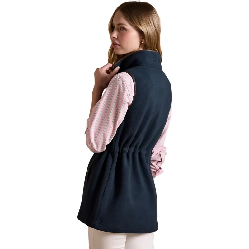 Joules Heritage Womens Longline Fleece Gilet - Navy-1