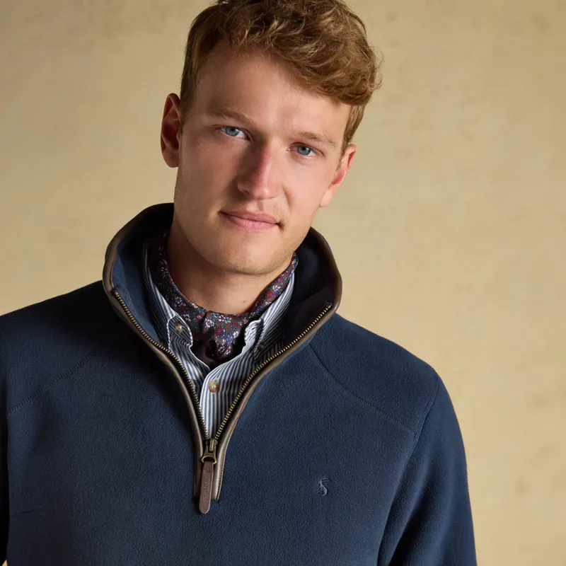 Joules Heritage Mens 1/4 Zip Fleece - Navy-4
