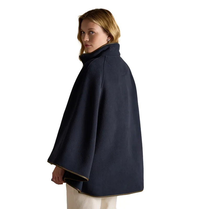 Joules Heritage Polar Fleece Womens Longline Cape - Navy-9