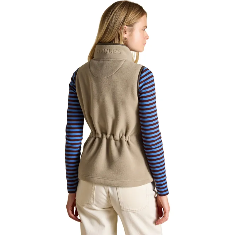 Joules Heritage Womens Fleece Gilet - Mink Brown-1