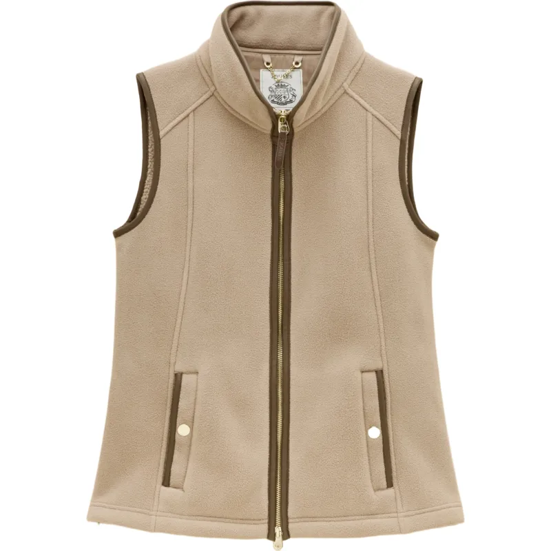Joules Heritage Womens Fleece Gilet - Mink Brown-2