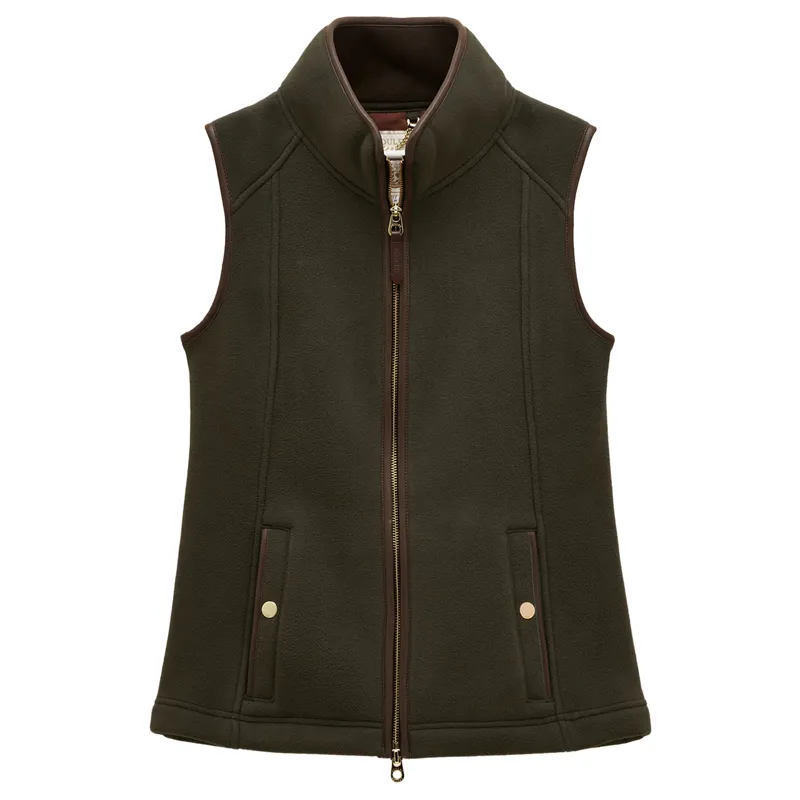 Joules Heritage Womens Fleece Gilet - Green-7