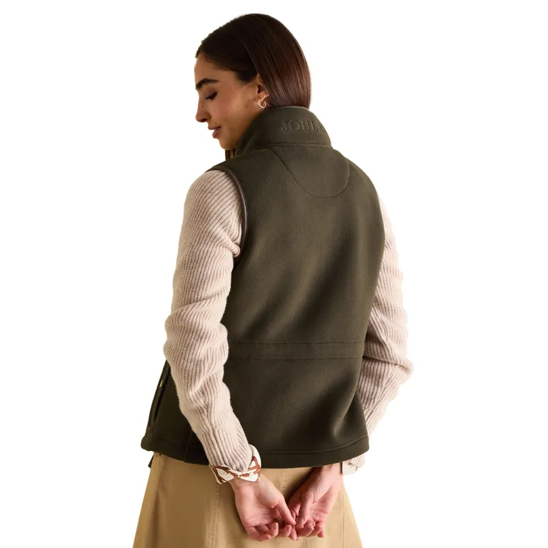 Joules Heritage Womens Fleece Gilet - Green-1