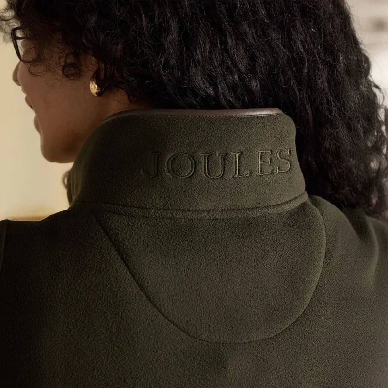 Joules Heritage Womens Fleece Gilet - Green-6