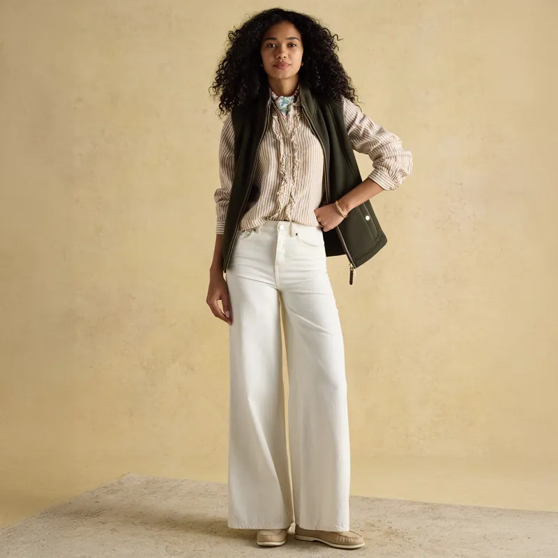 Joules Heritage Womens Fleece Gilet - Green-8