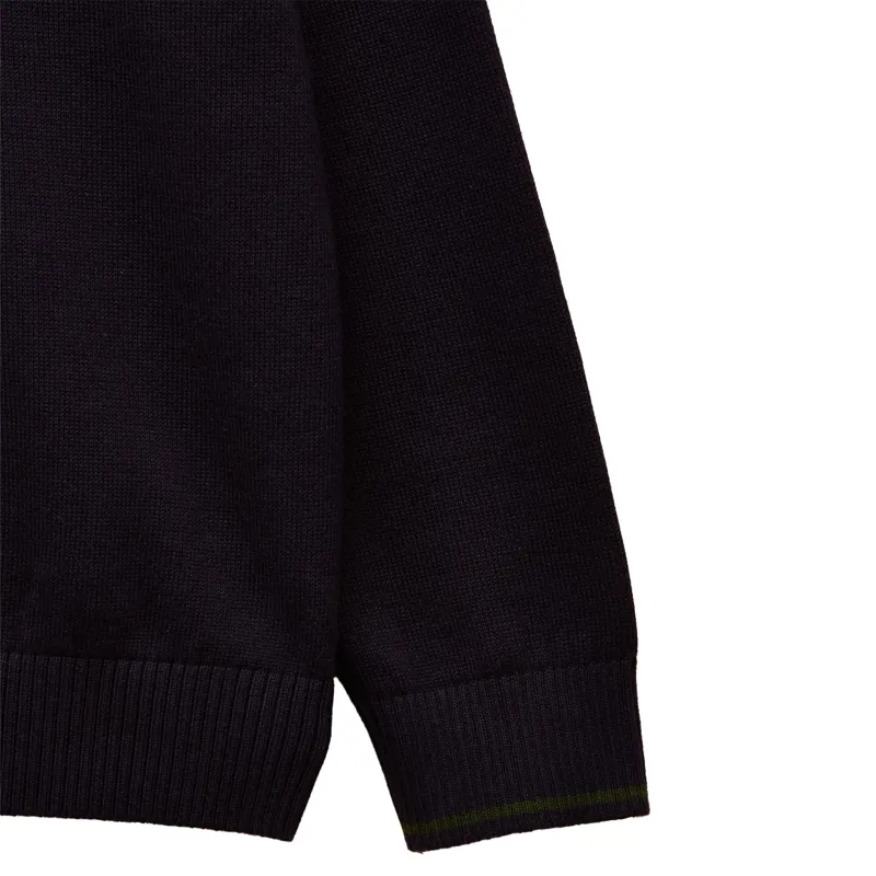 Joules Junior Hillside Mini Me 1/4 Zip Sweater - Navy-2