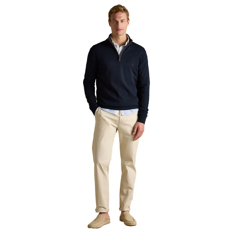 Joules Hillside Mens 1/4 Zip Sweatshirt - Navy/Blue-2