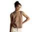Joules Holly Womens Knit Vest - Tan