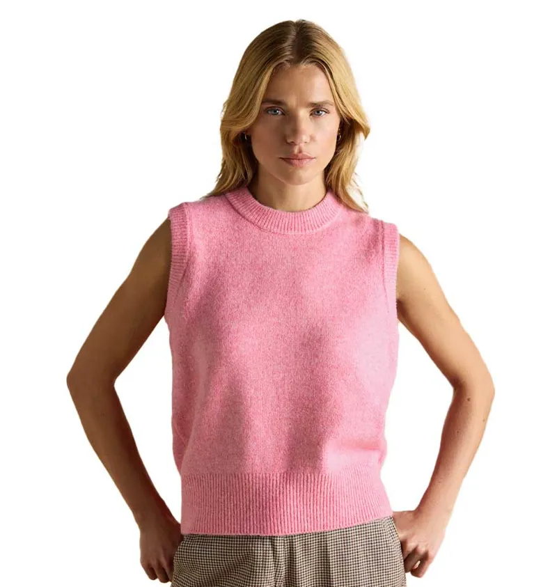 Joules Holly Womens Knit Vest - Pink