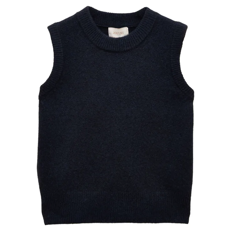 Joules Holly Womens Knit Vest - Navy-2