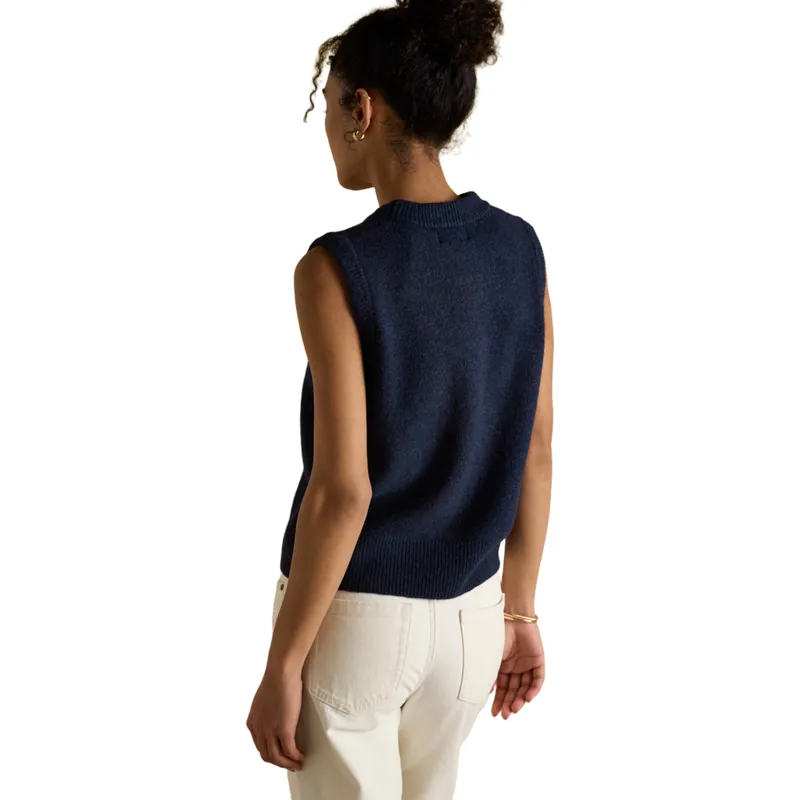 Joules Holly Womens Knit Vest - Navy-1