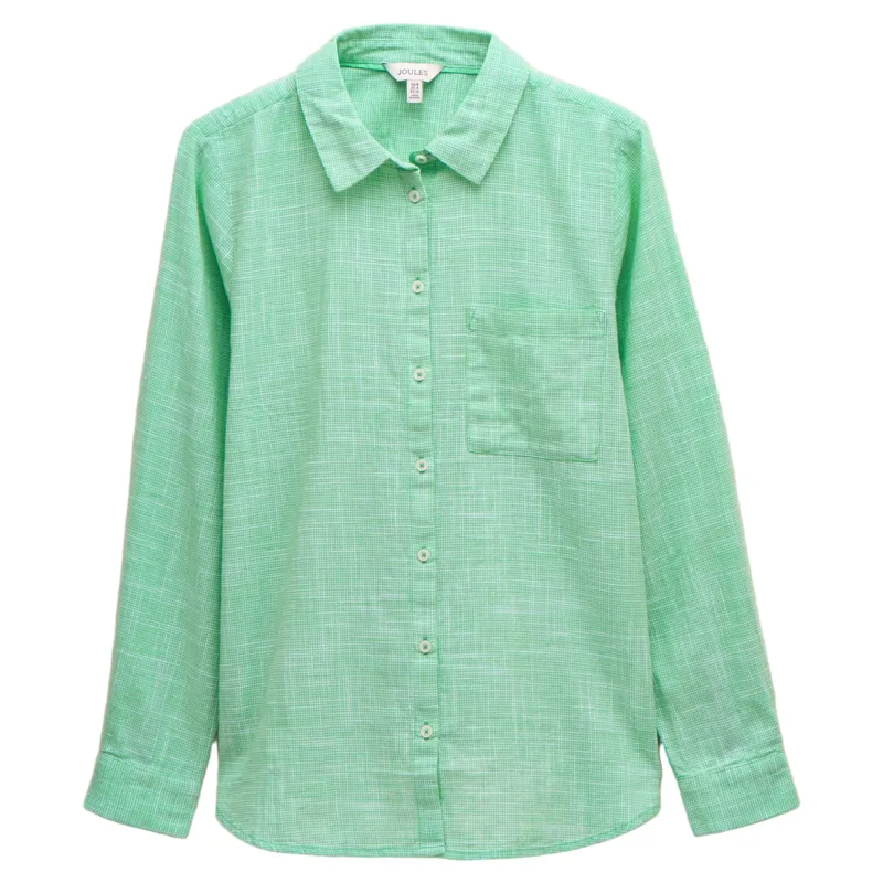 Joules Ida Womens Cotton Shirt - Green-1