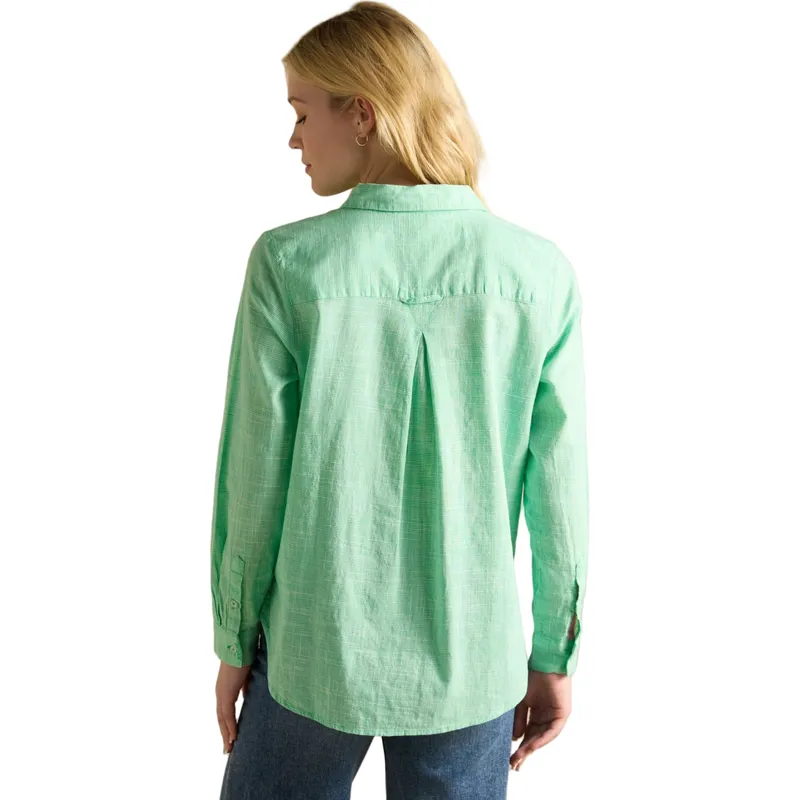 Joules Ida Womens Cotton Shirt - Green-2