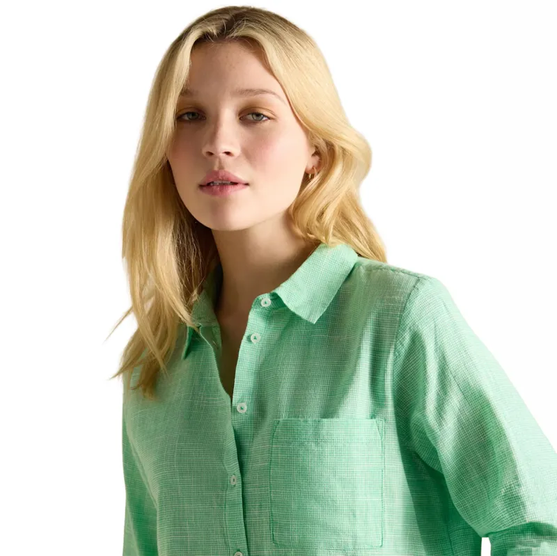 Joules Ida Womens Cotton Shirt - Green-4