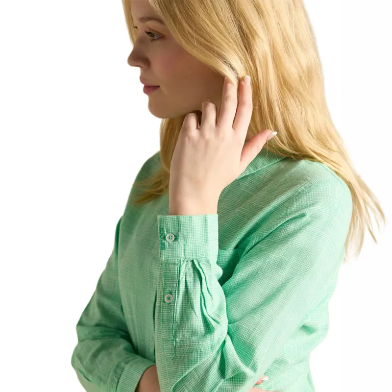 Joules Ida Womens Cotton Shirt - Green-6