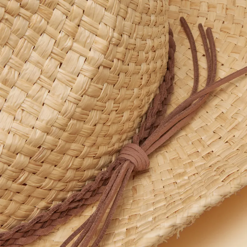 Joules Joanie Womens Straw Western Fedora Hat-6