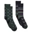 Joules Kinsbury Mens Socks 2 Pack - Multi Green