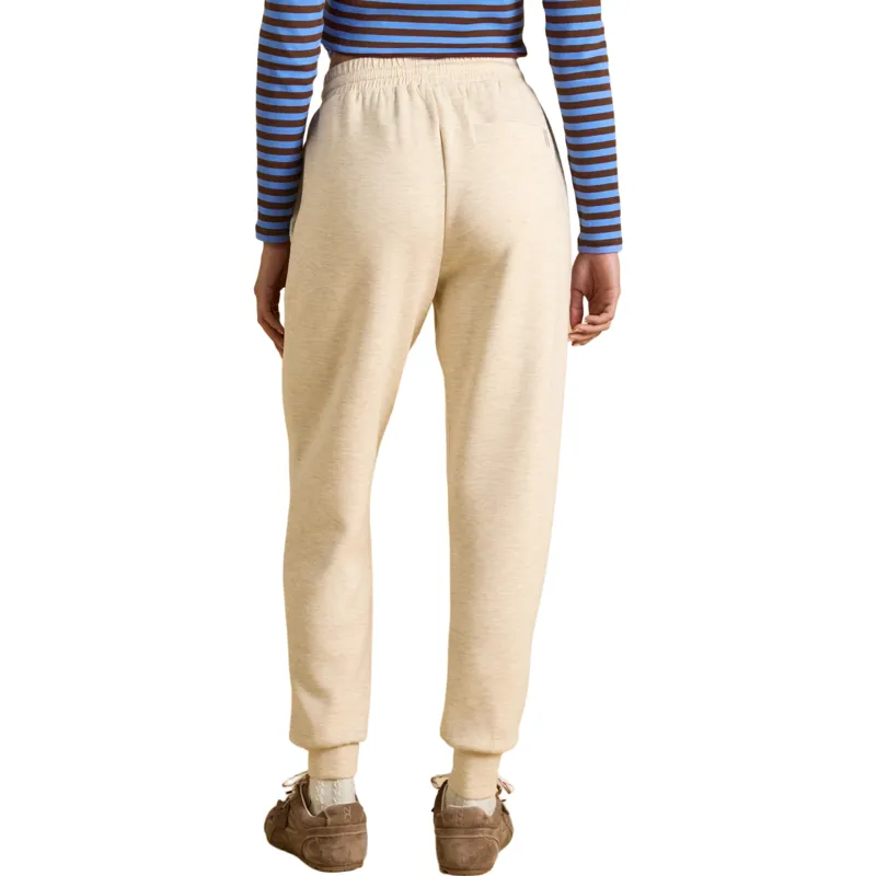 Joules Luxe Club Womens Tapered Joggers - Oatmarl-2