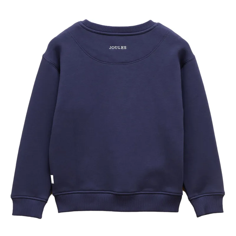 Joules Mackenzie Junior Girls Sweatshirt - Navy/Horse-1