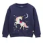Joules Mackenzie Junior Girls Sweatshirt - Navy/Horse