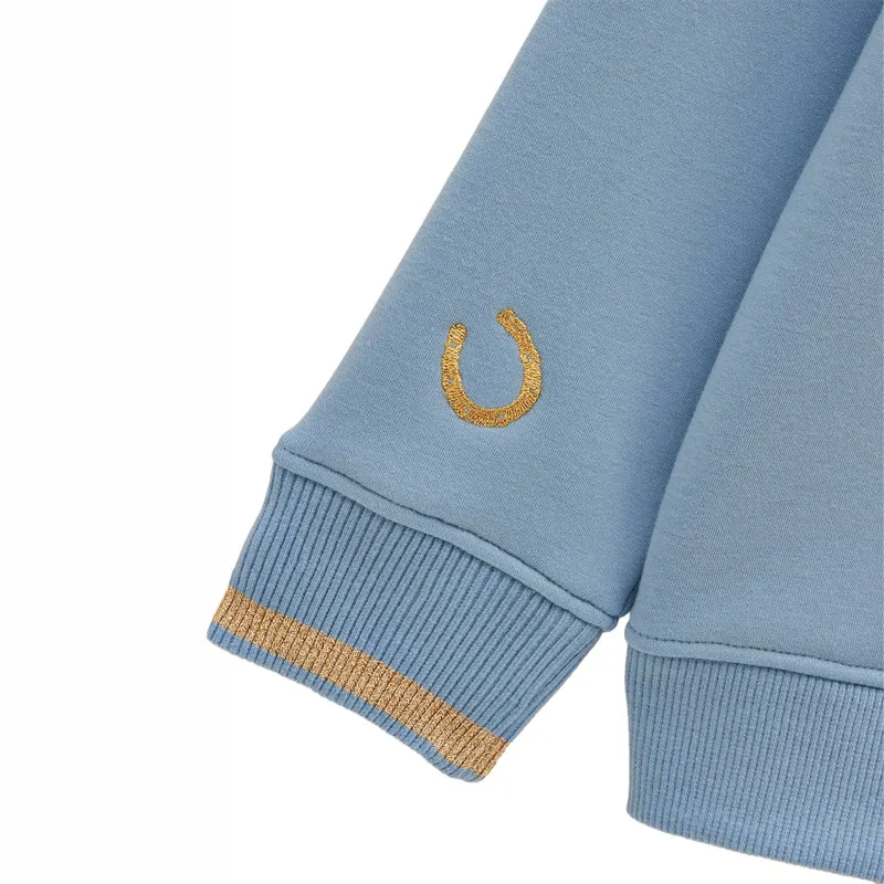Joules Mackenzie Junior Girls Sweatshirt - Blue/Horse-3